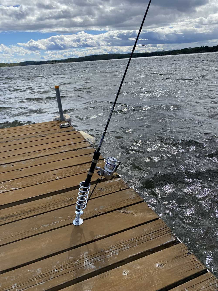 Dock Fishing Gear Holder Dock Homemade Rod Racks Dock Fishing Pole