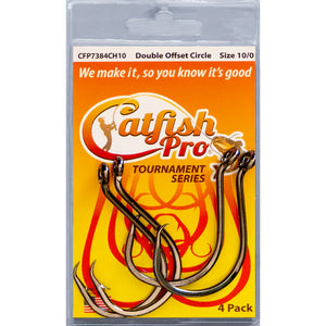 Tournament Series Double Offset Circle Hook by Catfish Pro