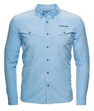 Load image into Gallery viewer, Whitewater Rapids Long Sleeve Fishing Plaid Shirt