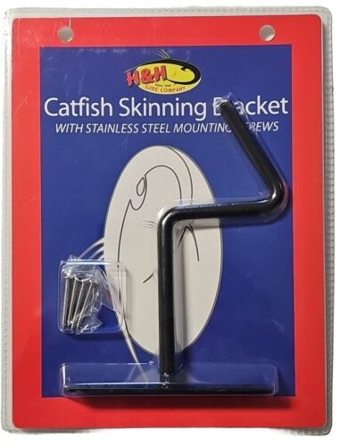 H&H Catfish Skinning Bracket Carbon Steel with Stainless Steel Screws