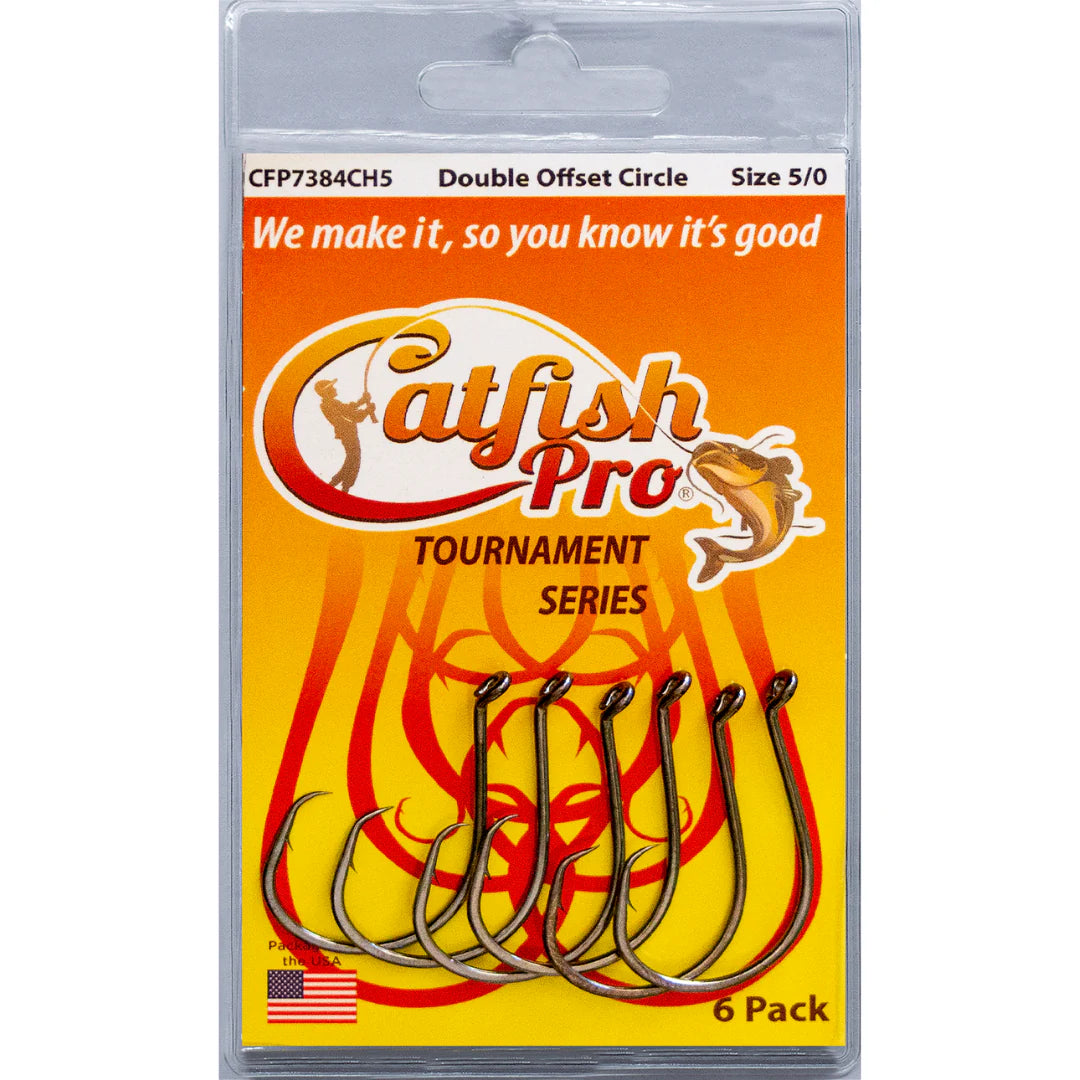 Tournament Series Double Offset Circle Hook by Catfish Pro – Hook and Arrow