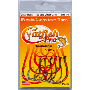 Tournament Series Double Offset Circle Hook by Catfish Pro