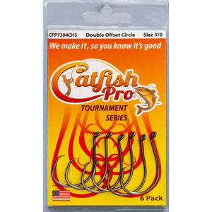 Tournament Series Double Offset Circle Hook by Catfish Pro