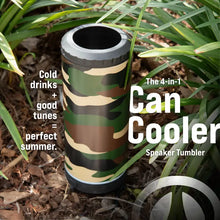 Load image into Gallery viewer, 4 in 1 Speaker Can Cooler - Camo
