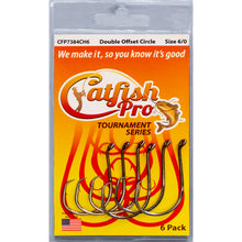 Load image into Gallery viewer, Tournament Series Double Offset Circle Hook by Catfish Pro