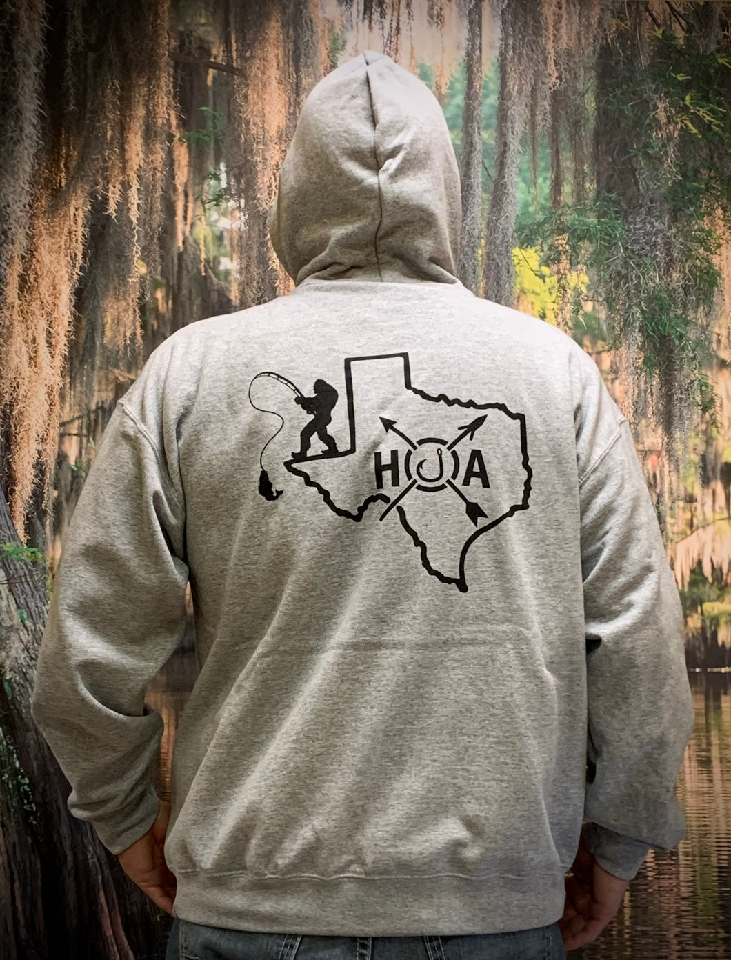 Hoodie w/Texas Fishing