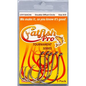 Tournament Series Double Offset Circle Hook by Catfish Pro