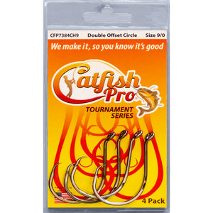 Tournament Series Double Offset Circle Hook by Catfish Pro