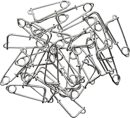 trotline clips stainless 10 in a pack