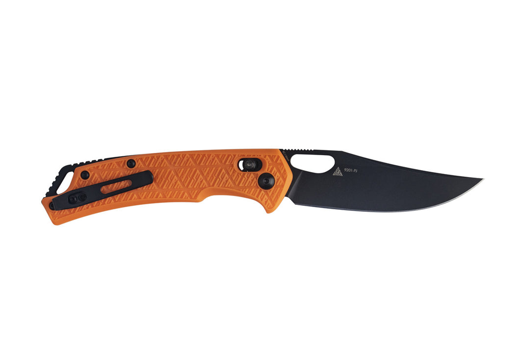SRM Knives 9201 Ambi Lock Knife, FRN Orange