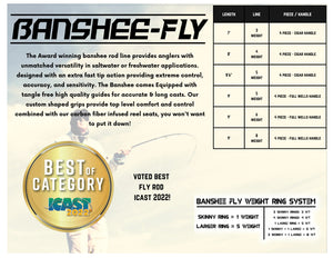 Banshee fly rod