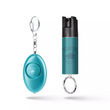 Load image into Gallery viewer, On The Go Protection Set Keychain Pepper Spray with Keychain Alarm and LED