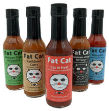Load image into Gallery viewer, HEAT LOVERS 5 BOTTLE HOT SAUCE GIFT BOX