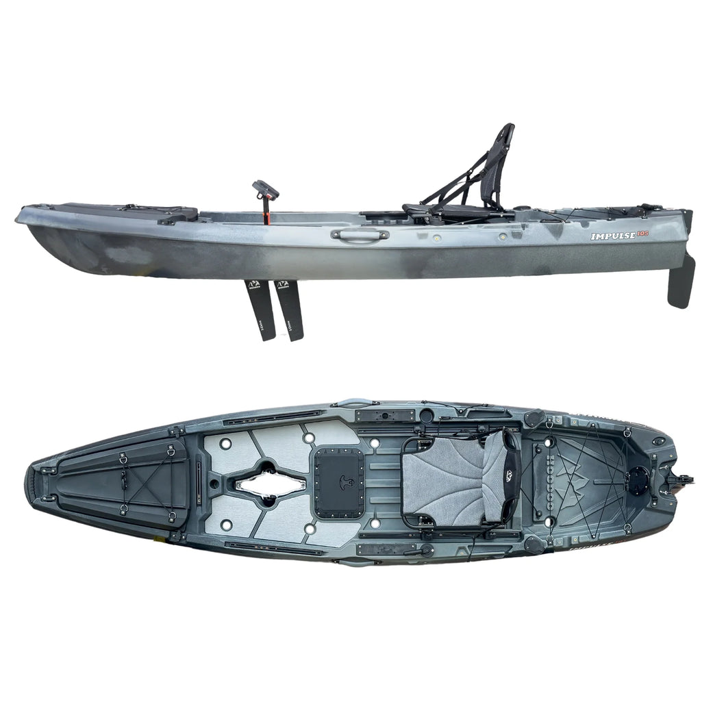 HOODOO IMPULSE 120 DUAL DRIVE KAYAK – Hook and Arrow