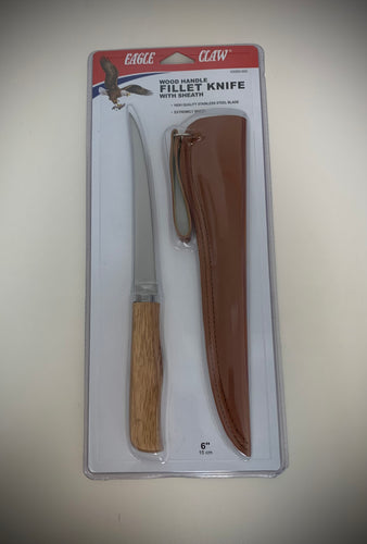 Eagle claw Filet Knife 6 inch with sheath