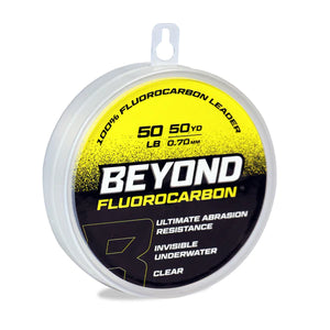 BEYOND FLUOROCARBON LEADER MATERIAL 50YD -  CLEAR