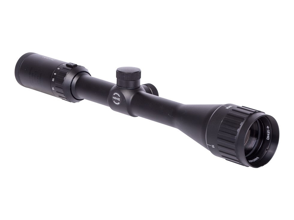 Hawke Sport Optics Vantage 4-12x40 AO Rifle Scope, Mil-Dot Reticle, 1/4 MOA, 1