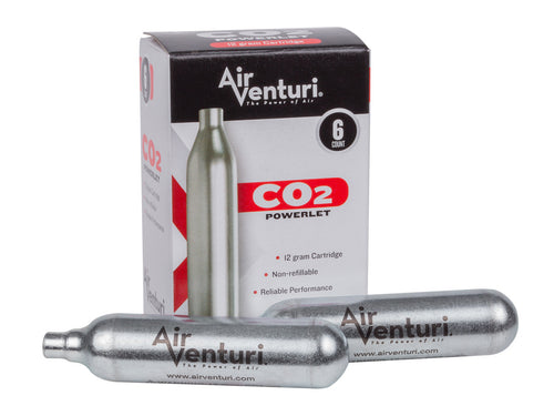 12-Gram CO2 Cartridges, 6ct or 12 ct