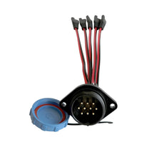 Load image into Gallery viewer, 5 Circuit Heavy Duty, Waterproof, Quick Disconnect Kit - Panel Mount and Harness