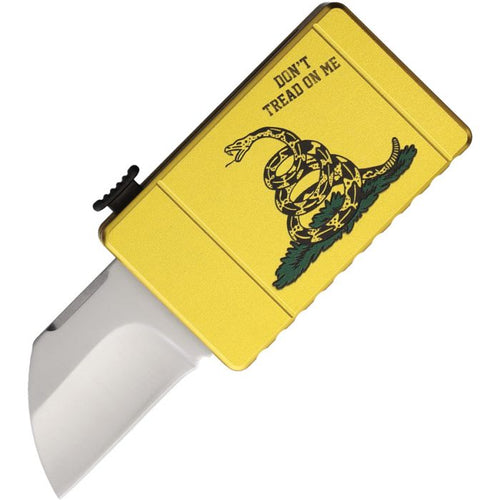 Dont Tread On Me Knife Gold by Rough Rider pr2696