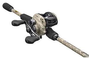 camo baitcaster combo ProFISHiency Retro Baitcast Combat Grip thumb bar American Hero Lews Saltwater Baitcaster