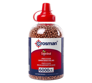 Crosman Copperhead Copper-Plated Steel BB's 6000 Ct Bottle