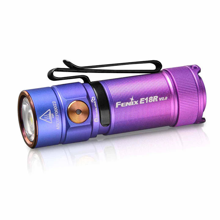 fenix e18r rechargeable led flashlight Fenix E18r v2 Nebula – Hook and Arrow