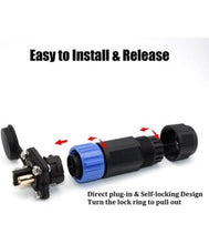Load image into Gallery viewer, JNICON WATERPROOF TROLLING MOTOR PLUG &amp; RECEPTACLE M25-2PIN (12/24/36/48 VOLTS)