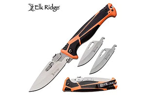 Elk Ridge Trek Changeable Folding Knife ER-TKFDR002 Blade Length: 4 in, Blade Material: 5Cr15 Stainless Steel