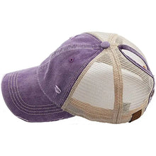Load image into Gallery viewer, Classic Back Distressed  Ponycap With or Without flag
