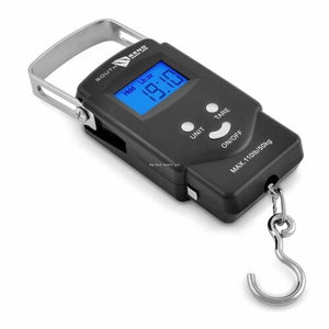South Bend Digital Hanging Fishing Scale and Tape Measure with Backlit LCD