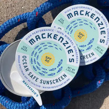 Load image into Gallery viewer, MacKenzie's Fisherman SPF 40 Ocean Safe Sunscreen Tin