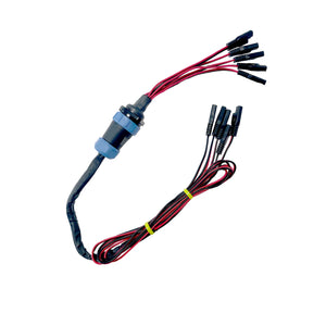 5 Circuit Heavy Duty, Waterproof, Quick Disconnect Kit - Panel Mount and Harness