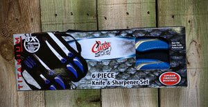 Cuda 6 Piece Knife and Sharpening Set