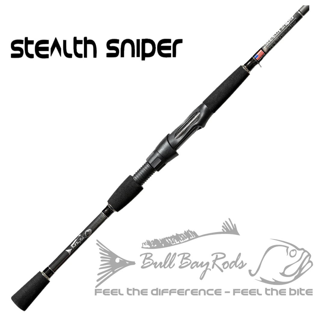 7' 6-12lb line stealth sniper Medium Fast 1/ to 5/8 lure wt Spinning